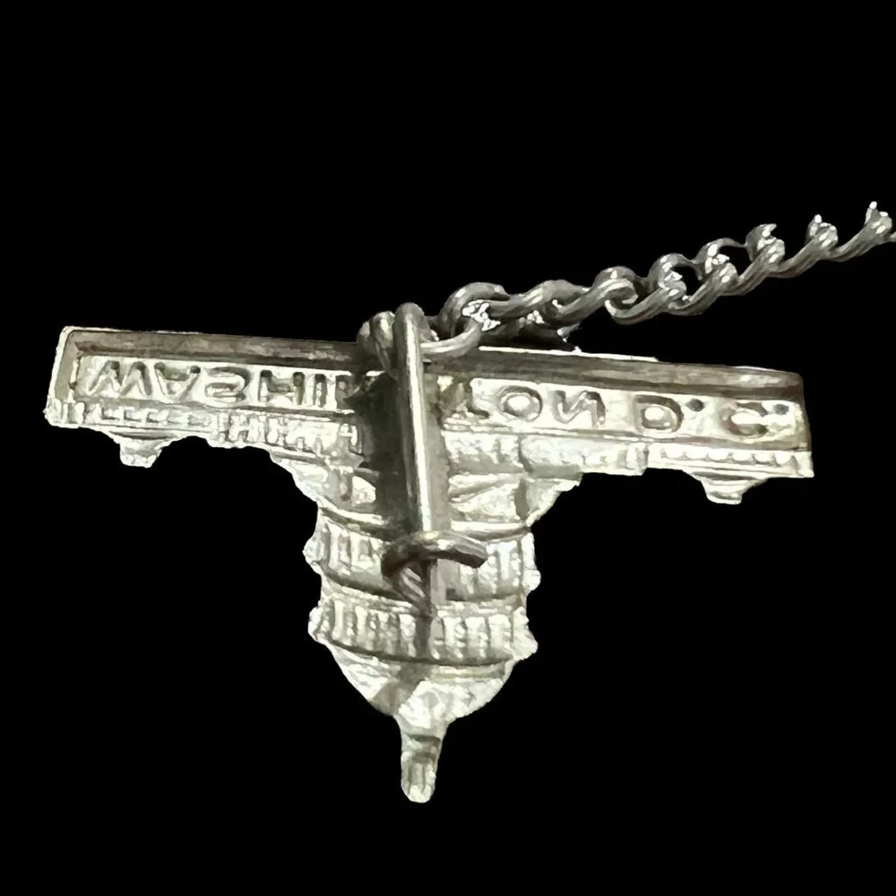 Washington DC Tie Tack 1957 Souvenir Vintage Capital Building‎ Lapel Pin
